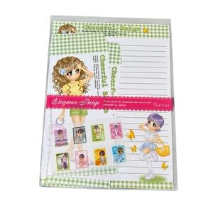 Vintage Sunflower Fancy Elegance Beige Letter Set Y2K Korean Stationary Kawaii